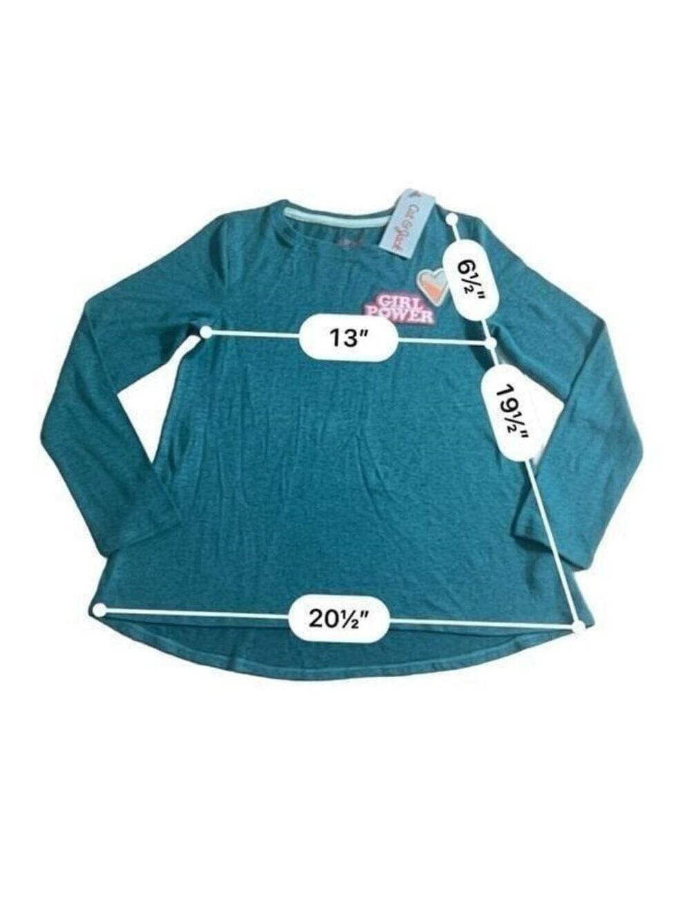 Cat & Jack Girls Green top size 7-8